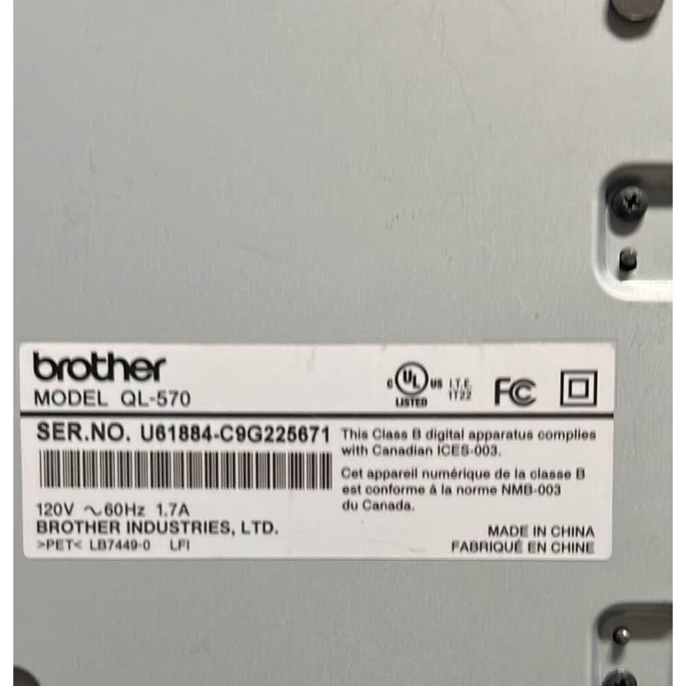 Brother, label printer model QL – 570 - Picture 5 of 5